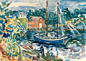 Watercolor and pencil on paper