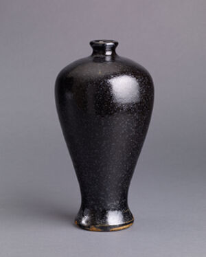 Jian ware (Stoneware with black oilspot glaze)