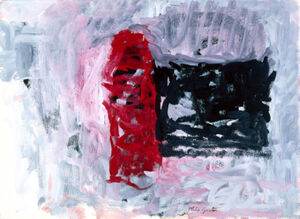 Gouache on paper on board