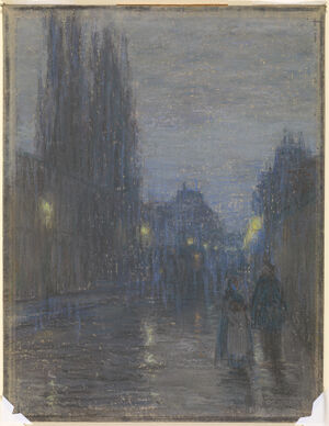 Pastel on paper