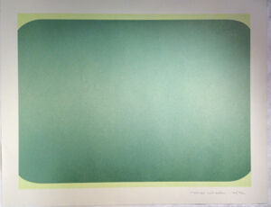 Spray paint on paper