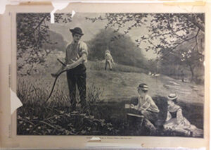 Wood engraving on paper