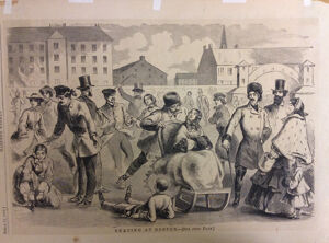 Wood engraving on paper