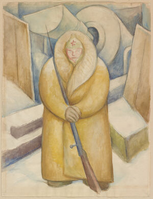 Watercolor, graphite on paper