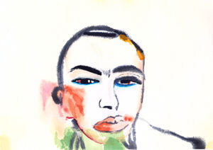 Woodblock on rice paper