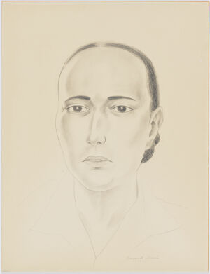 Pencil on cream paper