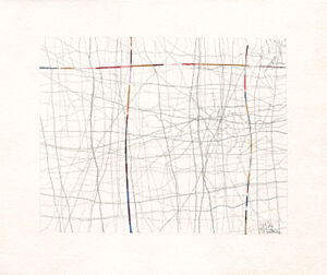 Pencil and acrylic on paper