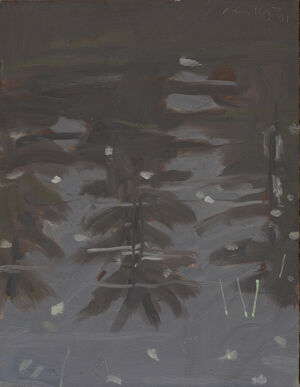 Oil on masonite
