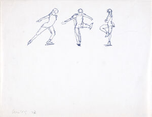 Pen and ink on paper