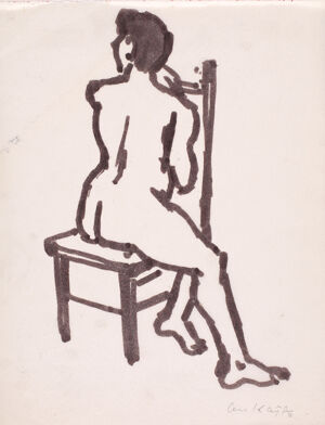 Ink and brush on paper