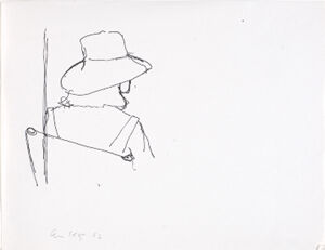Pen and ink on paper