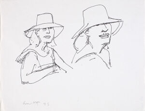 Pen and ink on paper