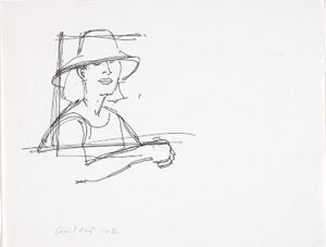 Pen and ink on paper