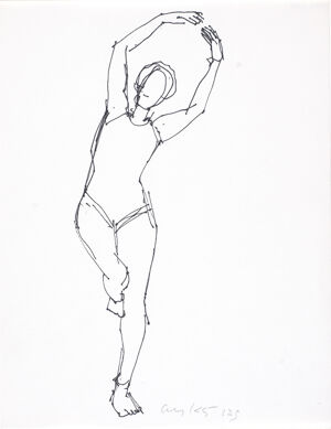 Pen and ink on paper