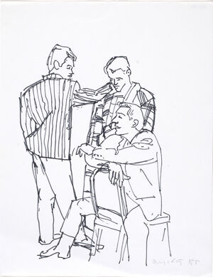 Felt pen on paper