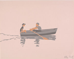 Screenprint 3 colors on light Red Wove Paper Printer: Steve Poleski, Chiron Pres