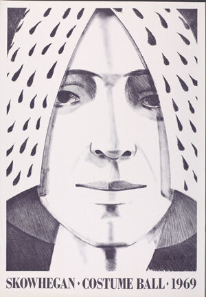 Litho in purple-black ink on White Poster Paper Printer: Frank Akers, Bank Stree