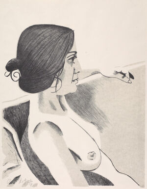 Litho 2 colors on Arches Paper Printed At Kent State Univ., Ohio Published By Br