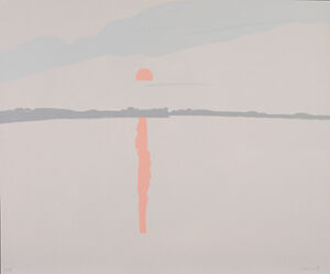 Screenprint in 5 colors on Gray Arches Paper Printer: Larry Rosen, Chiron Press,