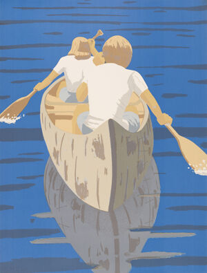 Screenprint 9 colors on Arches Paper Printer: Larry Rosen, Chiron Press, Ny Publ