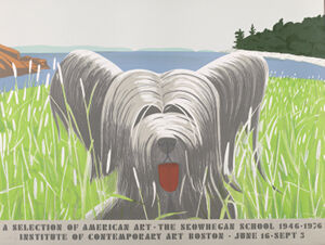 Litho 10 colors on White Poster Paper Published By The Institute Of Contemporary