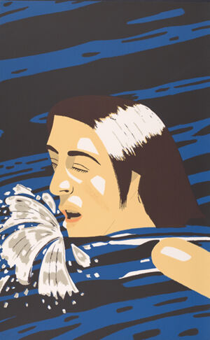 Screenprint 5 colors on Velin D&#39;arches White Paper Printer: Larry Rosen, Chiron 