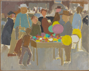 Oil on masonite