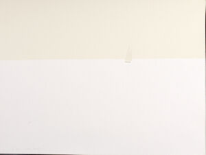 Screenprint in three colors on paper