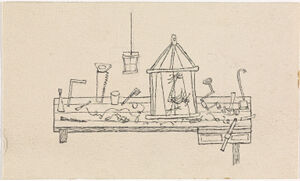 Pen and ink on paper