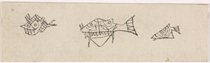 Pen and ink on paper