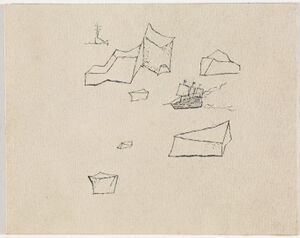 Pen and ink on paper