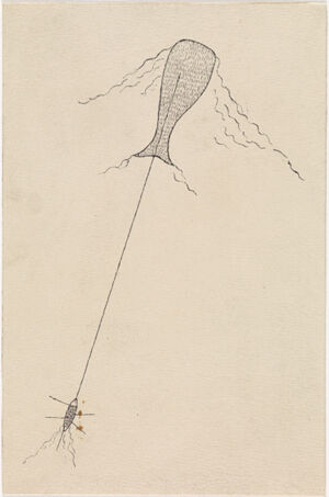 Pen and ink on paper