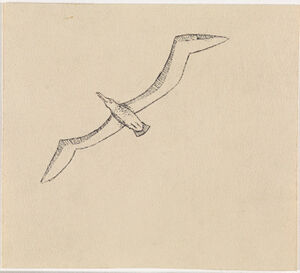 Pen and ink on paper