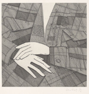 Softground etching and aquatint on paper