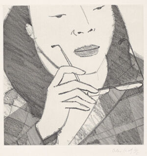 Softground etching and aquatint on paper