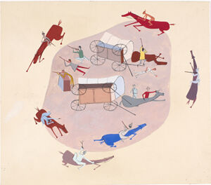 Tempera wash on paper