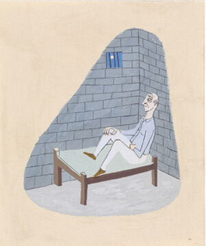 Tempera wash on paper