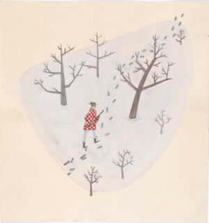 Tempera wash on paper