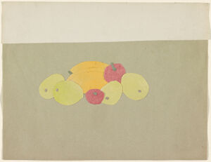 Collage with watercolored paper