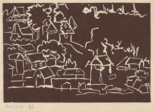 Woodcut on Paper: Kitikata Printer: John C. Erickson, Ny Published By Artist