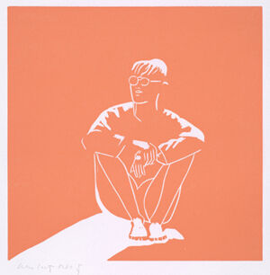 Woodcut in pink on Paper: Hosho Printer: John C. Erickson, Ny Published By Artis