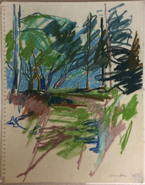 Sketches, various media on paper