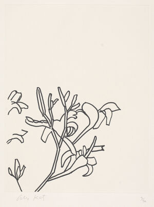 Etching on paper