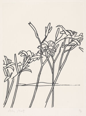 Etching on paper