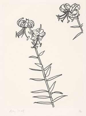 Etching on paper