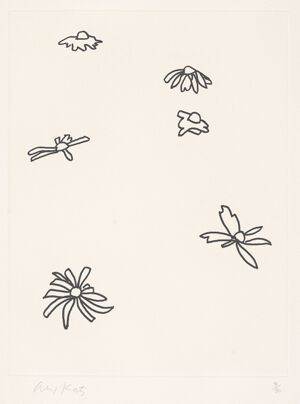 Etching on paper
