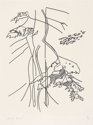Etching on paper