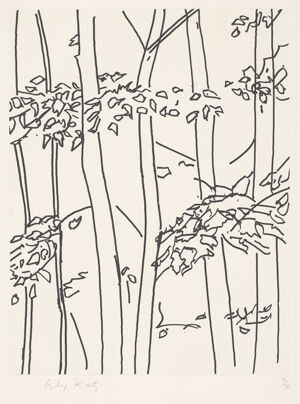 Etching on paper