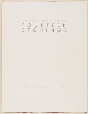 Etching on paper