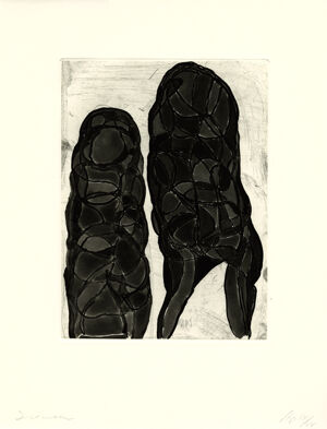 Etching, sugar lift aquatint, and spit bite aquatint on Hahnemuhle paper